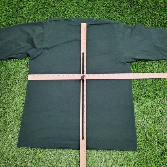 Vintage 80s Beaver-Dam Wrestling Shirt M/L 21x26 Green - Picture 6 of 12